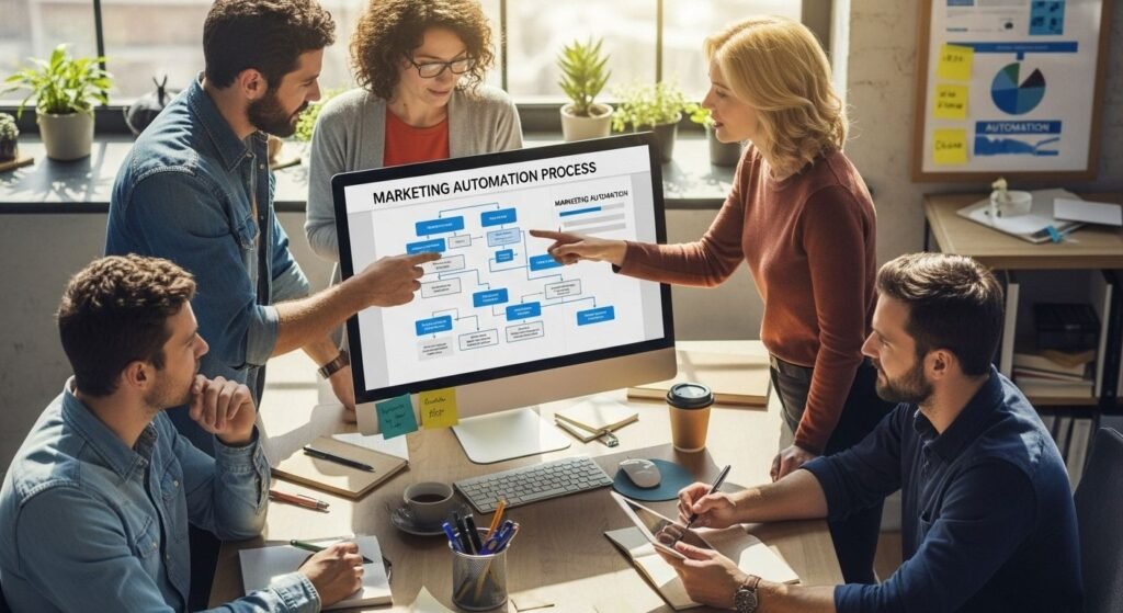 small business marketing automation process