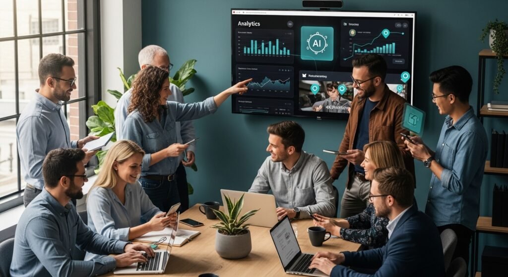digital marketing, 2025 trends, small business teamwork