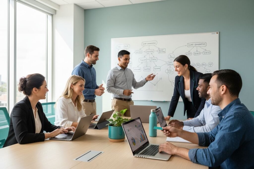 lead generation teamwork small business