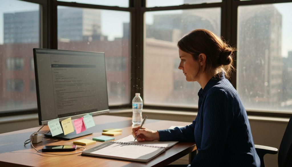 Small business recruiter reviews digital resumes